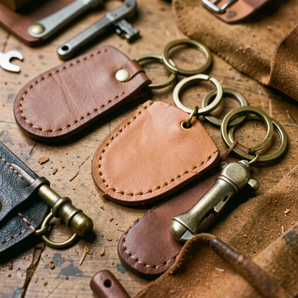 Vegetable tanned leather sample