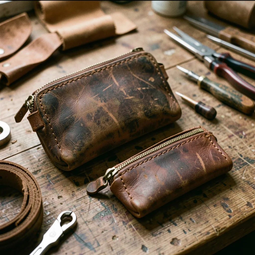 Leather texture close-up